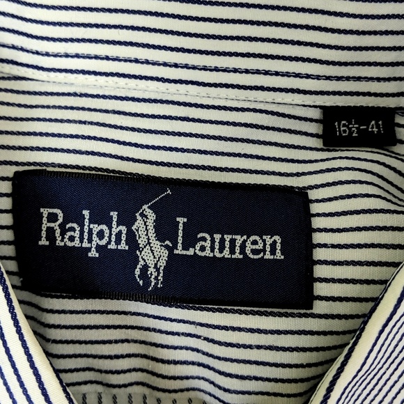 Ralph Lauren Size 16 1/2-41 Button Up Dress Shirt - Picture 5 of 5